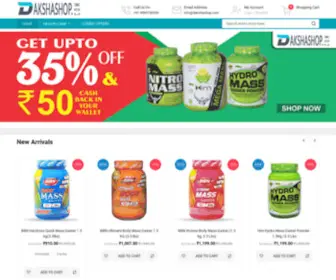 Dakshashop.com(Buy Health Supplement Online) Screenshot