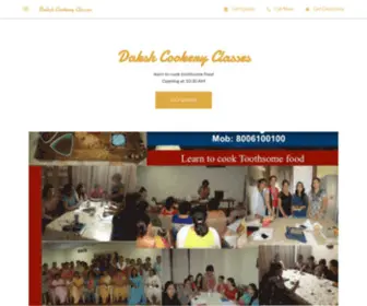 Dakshcookeryclasses.com(Daksh Cookery Classes) Screenshot