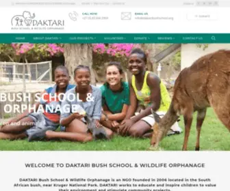 Daktaribushschool.org(DAKTARI Bush School & Wildlife Orphanage) Screenshot