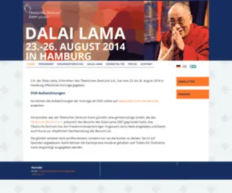 Dalailama-Hamburg.de(Dalai Lama in Hamburg 2007) Screenshot