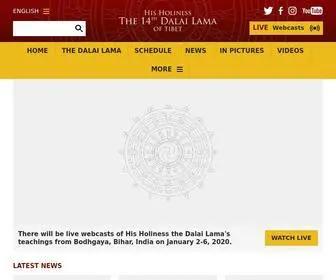 Dalailama.com(The official website of the Office of His Holiness the 14th Dalai Lama. His Holiness) Screenshot