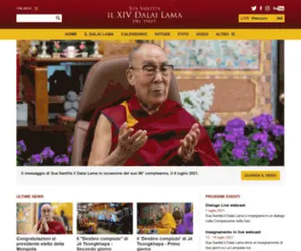 Dalailama.it(Dalai lama) Screenshot