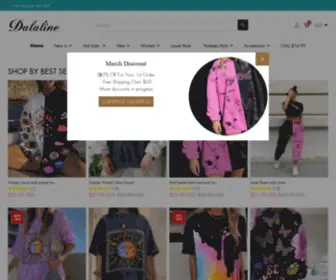 Dalaline.com(Dalaline-Online Shop Trendy Menswear & Women's) Screenshot