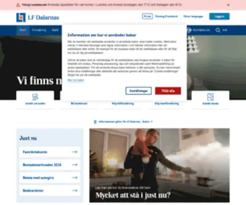 Dalarnas.se(Heltäckande inom bank och försäkringar) Screenshot