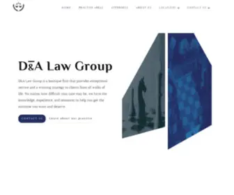 Dalawgroup.com(D&A Law Group) Screenshot