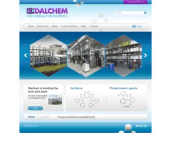 Dalchem.com(Manufacture of specialty chemicals) Screenshot