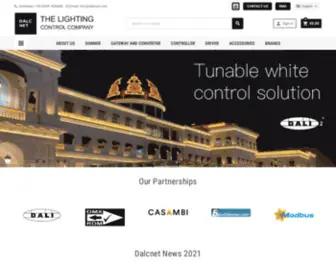 Dalcnet.com(Led dimmer e controller RGB per impianti di illuminazione professionali) Screenshot