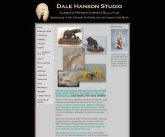 Dale-Hanson-Studio.com(Wood carvings for sale) Screenshot