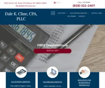 DaleclinecPa.com(Cline, CPA,PLLC) Screenshot