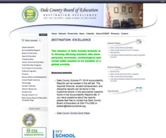 Dalecountyboe.org(Dale County Board of Education) Screenshot