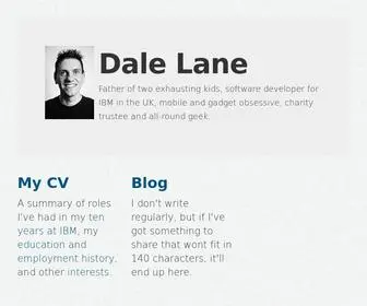 Dalelane.co.uk(Dale Lane) Screenshot