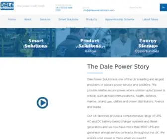Dalepowersolutions.com(Dale Power Solutions is the UK's industry leader in uninterruptible power supply (UPS)) Screenshot