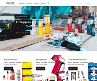 Daler-Rowney.com(Art Supplies & Manufacturer) Screenshot
