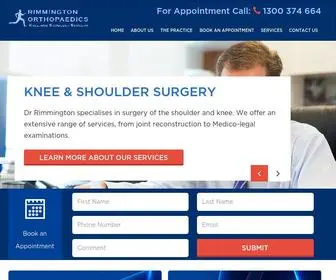 Dalerimmington.com.au(Rimmington Orthopaedics) Screenshot