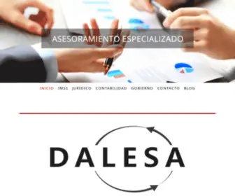 Dalesaasesores.com(Despacho de Asesores Especialista en Monterrey en temas de) Screenshot