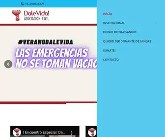 Dalevida.org.ar(DALE VIDA ONG) Screenshot