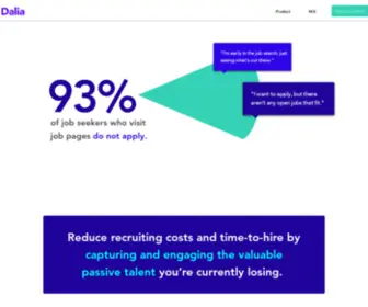 Dalialabs.com(Recruitment Marketing Automation) Screenshot