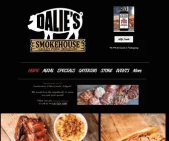 Daliessmokehouse.com(Dalie's Smokehouse) Screenshot