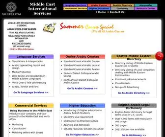 Dalilusa.com(Middle East International Services) Screenshot