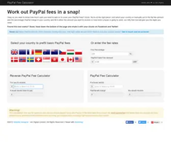 Dalioff.com(PayPal Fee Calculator) Screenshot