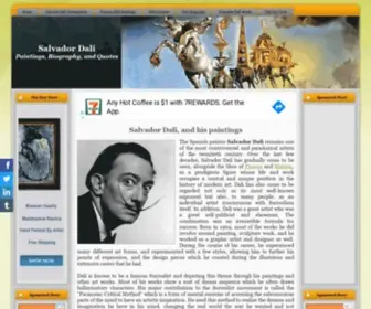 Dalipaintings.com(Salvador Dali) Screenshot