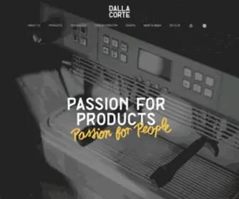 Dallacorte.com(Commercial Espresso Machines for Coffe Makers and Lovers) Screenshot