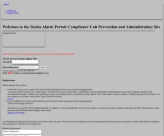 Dallasalarmpermit.com(Request Rejected) Screenshot