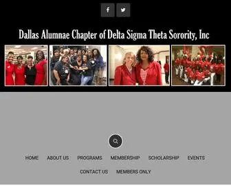 Dallasalumnae.org(Dallas Alumnae Chapter of Delta Sigma Theta Sorority) Screenshot