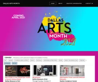 Dallasartsmonth.com(Dallas Arts Month) Screenshot