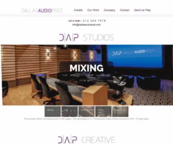 Dallasaudiopost.com(Dallas Audio Post) Screenshot