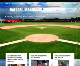 Dallasbaseball.net(Dallas Baseball Alliance) Screenshot