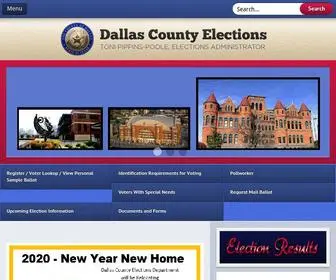 Dallascountyvotes.org(Dallas County) Screenshot