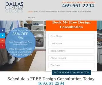 Dallascustomclosets.com(Dallas) Screenshot