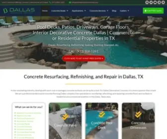 Dallasdecorativeconcrete.com(Decorative Concrete Dallas Contractors TX) Screenshot