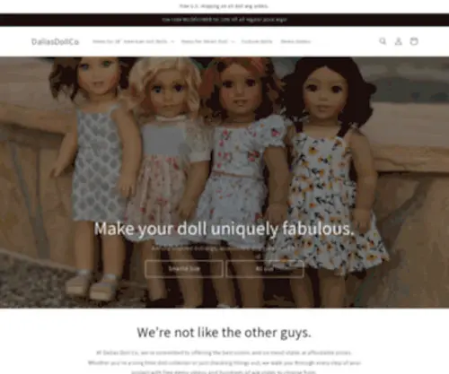 Dallasdollco.com(Dallas Doll Co) Screenshot