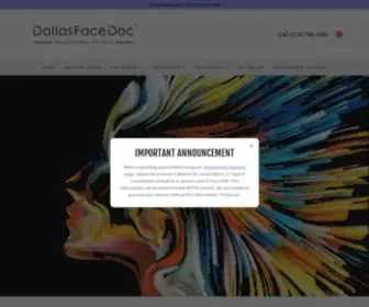 Dallasfacedoc.com(DallasFaceDoc, PLLC) Screenshot