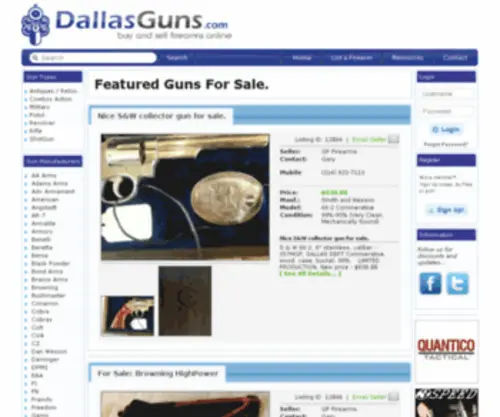 Dallasguns.com Screenshot