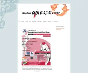 Dallaskoikichi.org(Dallas Koi Kichi Group) Screenshot