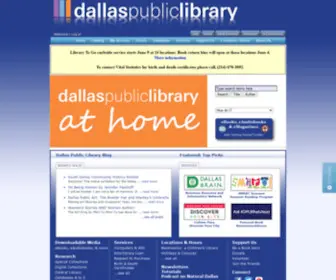 Dallaslibrary2.org(Dallas Public Library) Screenshot