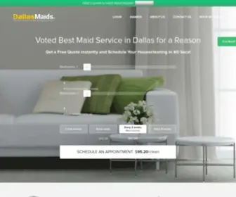 Dallasmaids.com(Maid Service) Screenshot