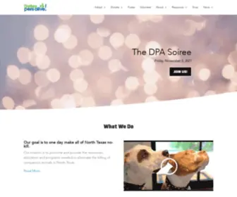 Dallaspetsalive.org(Dallas Pets Alive) Screenshot