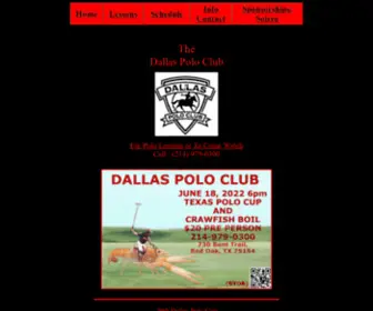 Dallaspoloclub.org(DallasPoloClubHome) Screenshot