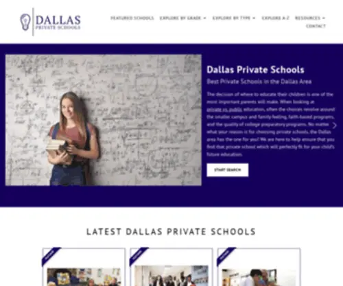 Dallasprivateschools.com(Dallas Private Schools) Screenshot