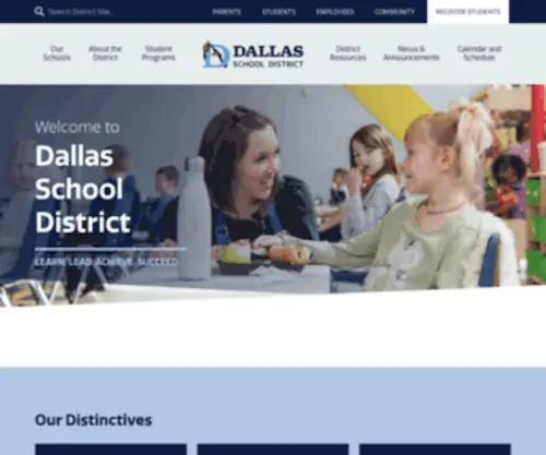 Dallassd.com(Dallas School District) Screenshot