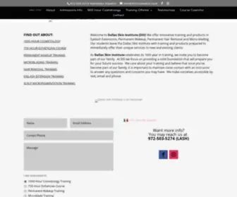 Dallasskininstitute.com(Medical Esthetician School) Screenshot
