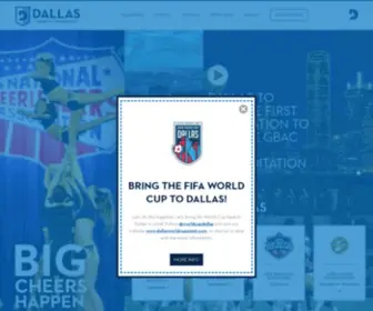 Dallassports.org(Dallas Sports Commission) Screenshot