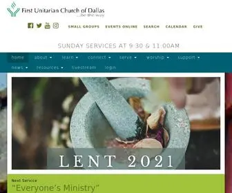 Dallasuu.org(First Unitarian Church of Dallas) Screenshot