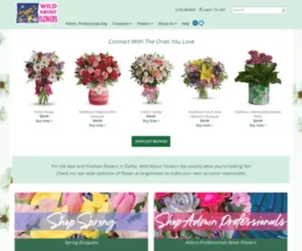 Dallaswildaboutflowers.com(Dallas Florist) Screenshot