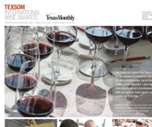 Dallaswinecomp.com(The Dallas Morning News & TexSom Wine Competition) Screenshot