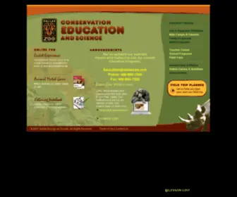 Dallaszooed.com(Conservation Education) Screenshot